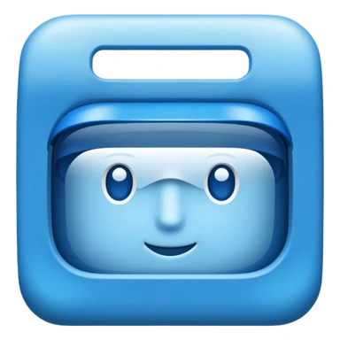 a blue rectangle with the text "visor" written on it sticker