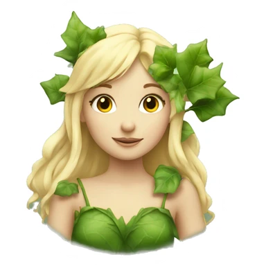 blonde fairy girl with ivy  sticker