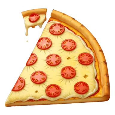 a piece of pineapple pizza sticker