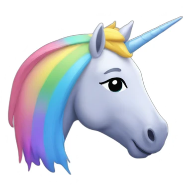 Licorne sur arc-en-ciel sticker