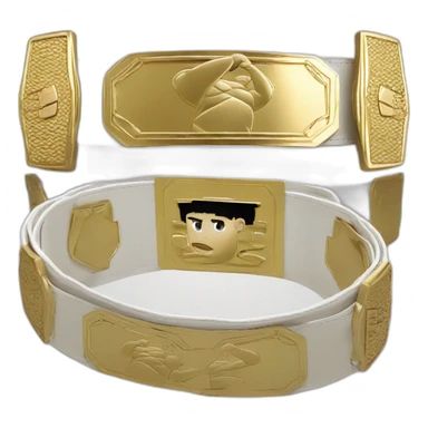 Khabib white ufc belt sticker