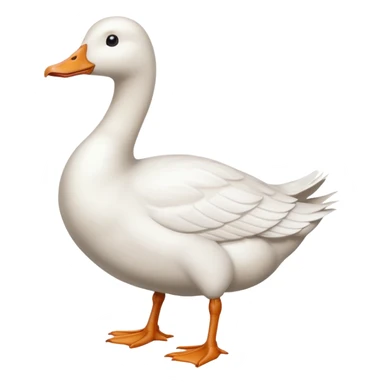 white big goose sticker