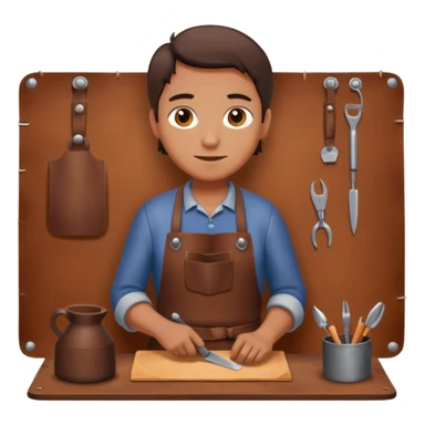 Leather Craft Worker sticker