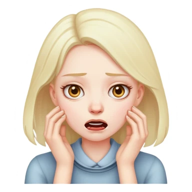 girl hands around throat mad sticker