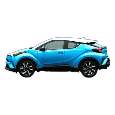 Toyota chr bleu sticker