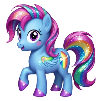 My Little Pony logo sparkly sticker