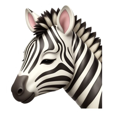 Meme-Worthy Cute Sleeping Zebra Portrait Emoji, Head resting peacefully with a contented smile, showcasing a lean, graceful build and a luxuriously soft striped Fur, eyes shut in a serene, restful nap, Simplified yet hilariously adorable features, highly detailed, glowing with a soft, drowsy light, high shine, relaxed and utterly lovable, stylized with an air of playful laziness, bright and heartwarming, soft glowing outline, capturing the essence of a comically sleepy zebra, so meme-worthy it feels like it could instantly become the next viral sensation of adorable slumber! sticker