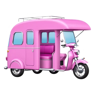 Ultra hotrod Barbie dream house Caravan-motorbike tuk tuk  sticker