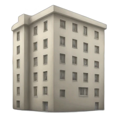 Un immeuble hipopotame sticker