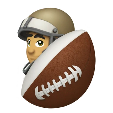 Throw football sticker