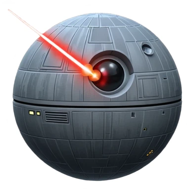 Death star firing at usa sticker