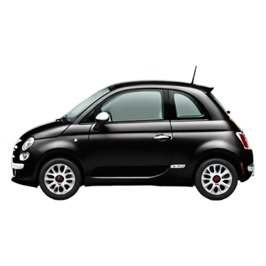 black 2010’s fiat 500 sticker