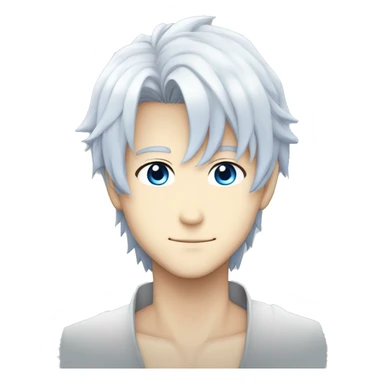 gojo satoru, white hair, blue eyes, anime, mappa studios sticker