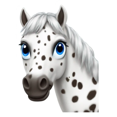 Appaloosa with one blue eye sticker