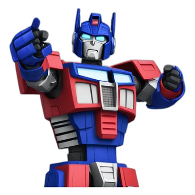 optimus prime thumbsup sticker