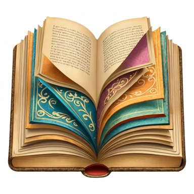 an open book with wallpaper samples. sticker