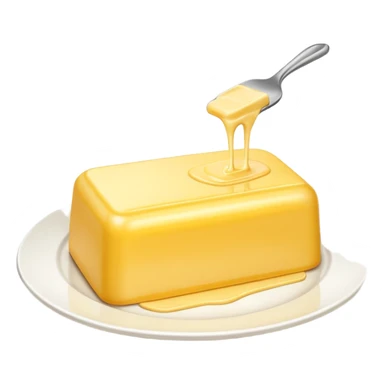 Big Butter on the white plate  sticker