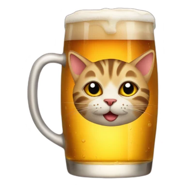 cat-drink-beer sticker