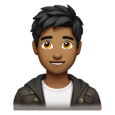 Indian 21 year old guy, fair complexion, black hair sticker