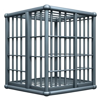 A jail cell sticker