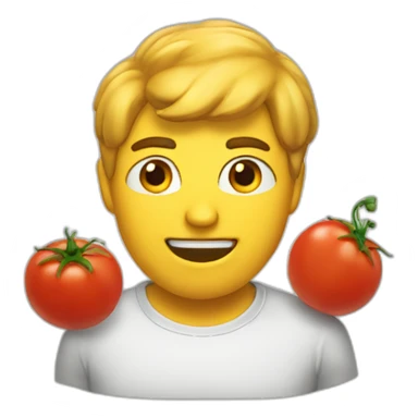 CHAT tête de tomate sticker