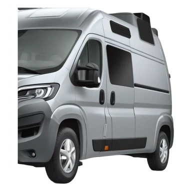 Silberfarbener Peugeot Boxer L3H2 Campervan mit Fenster  sticker