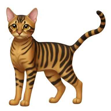 Toyger Cat Breed Full Body sticker