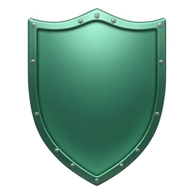 green frosted shield sticker
