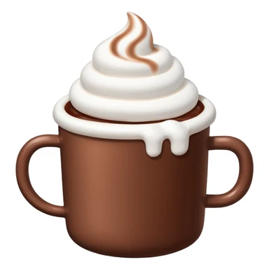 hot chocolate with marshmallow sticker