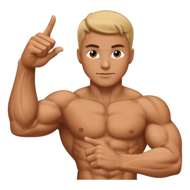 Braço forte apontado para direita sticker