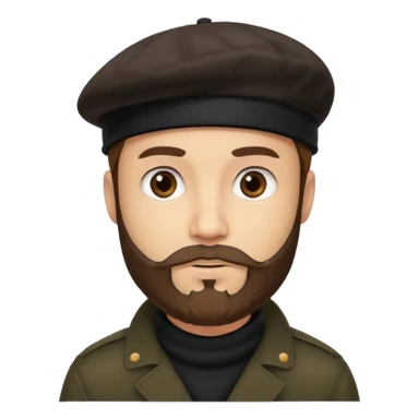 Man with Dark Beret – Brown beard, black beanie.






 sticker