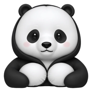 Panda We Bare Bears Neck Pillow With Hood Miniso We Bare Bears Collection U-shaped Pillow sticker