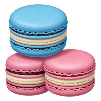 Pink Macaroon & Blue Macaroon  sticker