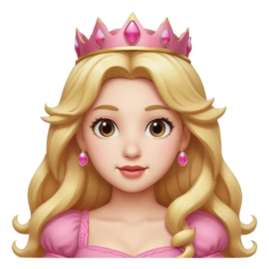 Princess peach head sticker