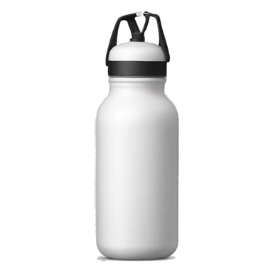 white water bottle with handle on top sticker