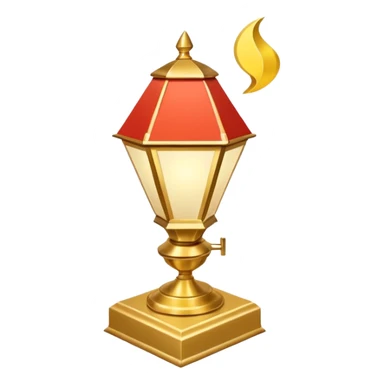 Lanterna flutuante pequena, de papel translúcido, formato retangular/cilíndrico alongado, aberta em cima e embaixo, com luz dourada suave interna, sem alça, sem metal, sem decoração. sticker