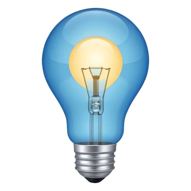 light bulb with small network nodes around sticker