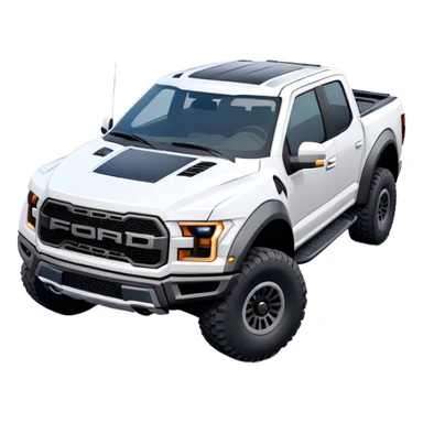 Ford f150 Raptor - Ford (Model Year: 2024) (Iconic colour: White) sticker