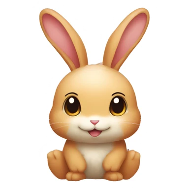 Pokemon-like rabbit in love sticker