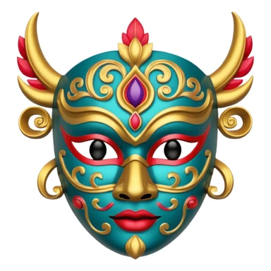 Festival Celebration Mask sticker