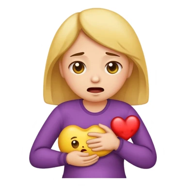 Cute emoji with period cramps  sticker