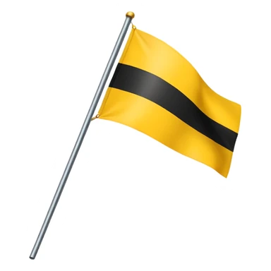 Create yellow line black line and yellow lined flag sticker