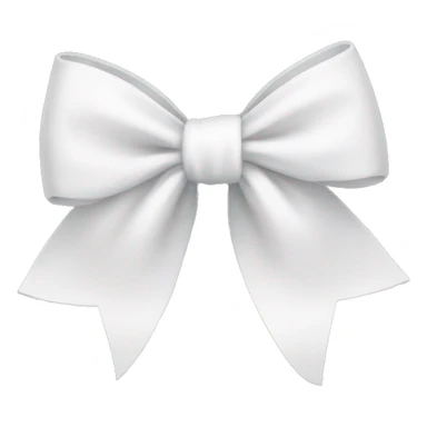 white bows sticker