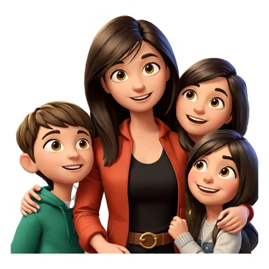 siblings enjoying the outdoors sticker