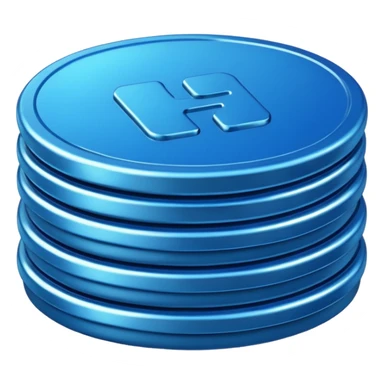 blue coins credit package sticker