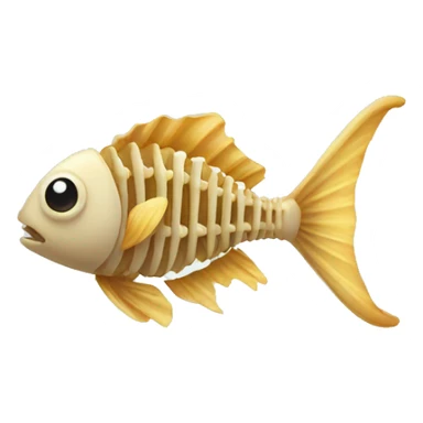 fish bone sticker