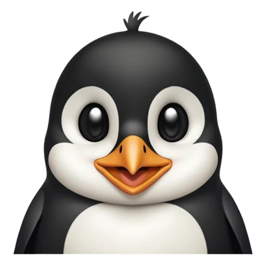 laughing penguin with tears sticker