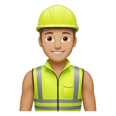 Cyclist with hi-vis vest sticker