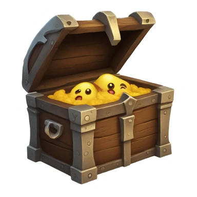 mimic chest with tongue, dungeons and dragons sticker