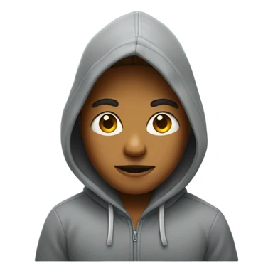 Me wearing a hoodie sticker